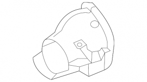 Насадка глушителя левая Mercedes C-class W205 43 19-21 AMG pkg, night pkg