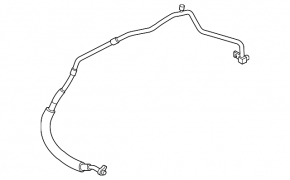 Трубка кондиционера компрессор-печка вторая Mazda6 03-06 2.3