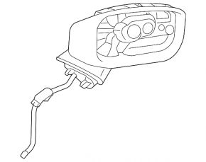 Зеркало боковое правое в сборе Mazda CX-50 23-26 поворотник, BSM