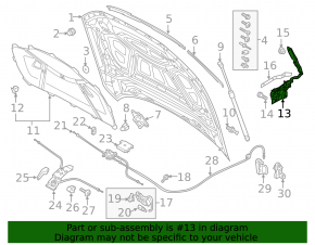 Петля капота правая Audi A7 19-26