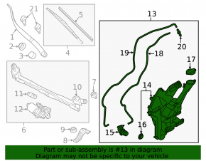 Rezervor de apă pentru spălarea parbrizului Kia Soul 14-19