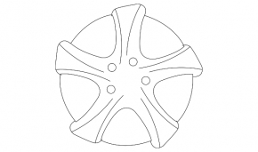 Диски колесные 4шт R17 x 7J ET60 5*114,3 Mazda6 03-08 бордюрка