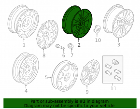 Диск колесный R17 Ford Escape MK3 13-19