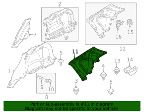 Ornamente stâlp spate stânga sus Mazda CX-5 17-25 gri, zgâriat