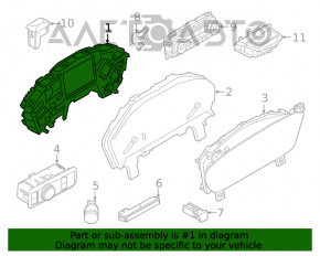 Щиток приборов Ford Escape MK4 20-22 Mid series analog