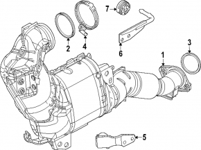 Suport galerie evacuare Mazda CX-90 24-26 3.3T, PHEV