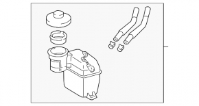 Rezervorul de combustibil pentru Toyota Sienna 04-10