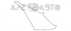 Молдинг переднего бампера правый Lexus ES250 ES300h ES350 19-26 F-SPORT