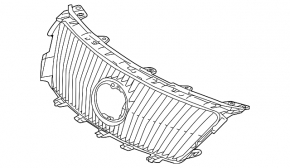 Решетка радиатора grill Lexus IS250 IS350 11-13 Sport pkg, без радара