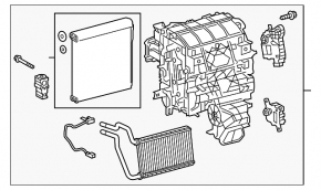 Печка в сборе кондиционер Lexus NX200t NX300 15-21
