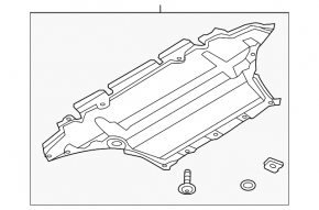 Защита двигателя передняя Audi Q5 8R 09-12