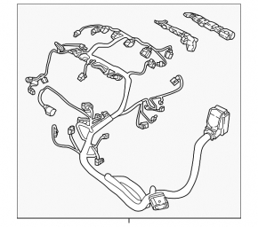Cablu subcapot cu bloc de siguranțe VW Tiguan 18-
