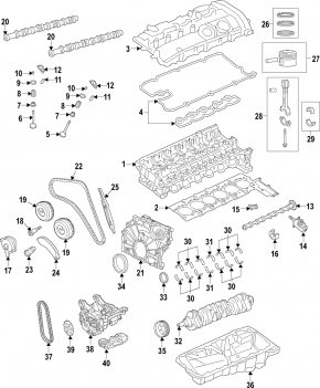 Поршень BMW X5 G05 19-23 3.0T B58B30C h:52,5 d:82