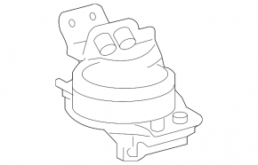 Подушка двигателя задняя Toyota Tundra 10-21 RWD, 5.7