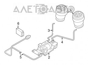 Компрессор пневмоподвески BMW X5 F15 14-18