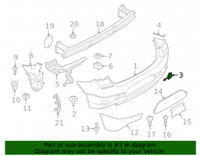 Заглушка буксировочного крюка заднего бампера BMW X2 F39 18-23 структура