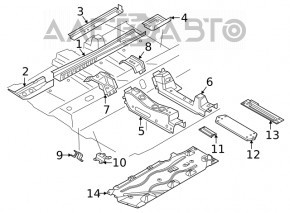 Protecție partea inferioară stângă pentru BMW X2 F39 18-23