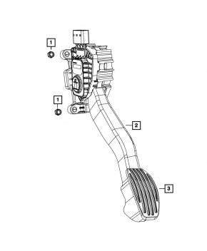 Педаль газа Fiat 500 12-19