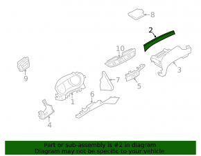 Ornamente panou față dreapta pentru Nissan Rogue Sport 19-21, gri, tip 2
