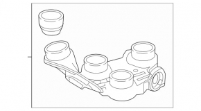 Suport ABS ABS Mercedes Clasa C W205 15-21 mai jos