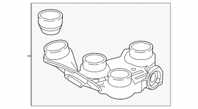 Suport ABS ABS Mercedes Clasa C W205 15-21 mai jos