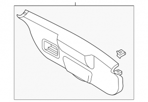 Обшивка двери багажника нижняя Ford Fiesta 14-19 5d черн царапины