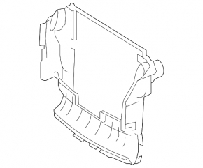 Deflector radiator central Mercedes W164 ML M272 M273