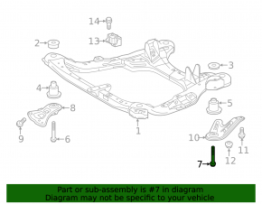 Болт крепления переднего подрамника 4шт Lexus ES300h ES350 13-15 142мм