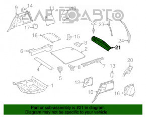 Накладка проема багажника Mercedes W164 ML