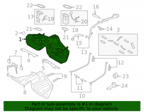 Топливный бак Ford Mustang mk6 15-20