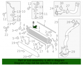 Кронштейн интеркулера нижний правый Mazda CX-5 19-25 2.5T