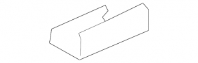 Накладка салазок пассажирского сиденья передняя левая BMW X5 F15 14-18 черная