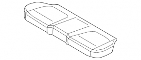 Задний ряд сидений 2 ряд BMW X5 F15 14-18 кожа черная Dakota, Base, цельная сидушка