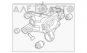 Capac spate stânga Hyundai Azera 12-17