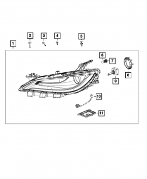 Блок розжига Chrysler 200 15-17