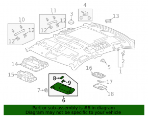 Козырек правый Honda Insight 19-22 серый