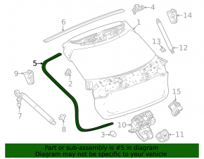 Garnitură de cauciuc pentru hayonul Chevrolet Equinox EV 24-26