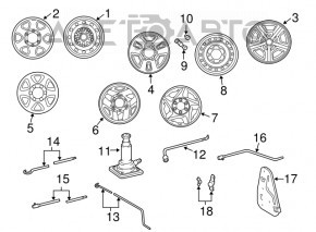 Гайка колесная d21 M12x1.5 Toyota Sienna 04-10 тип 2