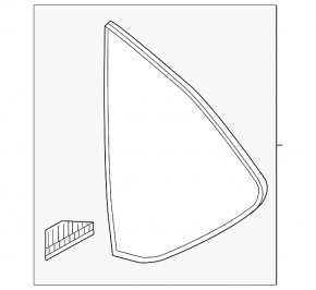 Geamul surd din spate, dreapta, Mazda CX-5 13-16