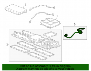 Honda Accord Cable Inner DC-DC Honda Accord 16-17 hybrid