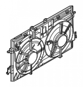 Ansamblu carcasă radiator difuzor Nissan Kicks 25-26 2.0
