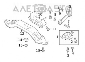 Подушка двигателя правая Subaru Forester 19-21 SK