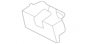 Накладка замка капота Mitsubishi Outlander 22-26