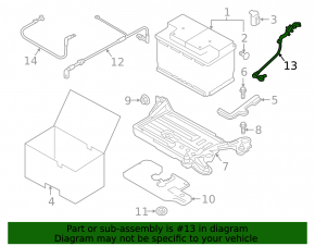 Клемма плюсовая Audi A3 8V 15-20 под Start/Stop