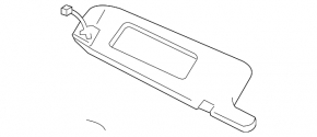 Козырек правый Toyota Camry v30 2.4 серый