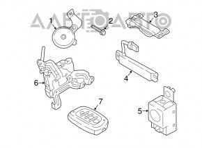 Ключ smart Hyundai Tucson 16-18 4 кнопки