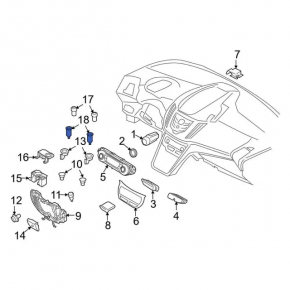 Прикуриватель консоли Ford Escape MK3 13-19 тип 1