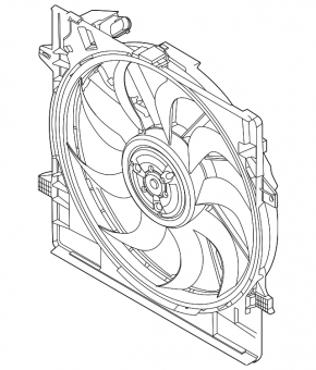 Ansamblu carcasă radiator difuzor Kia Sorento 21-26 HEV, PHEV