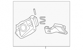 Корпус лючка бензобака VW Taos 22-25