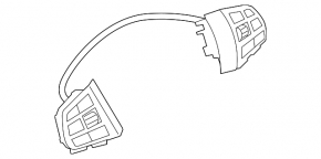 Кнопки управления на руле BMW X3 F25 11-14